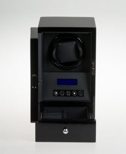 Single Watch Winder-S2101BB-open1 | Zoser