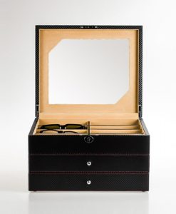 Leatehr Glasses Box-G013-BX-L-open1 | Zoser