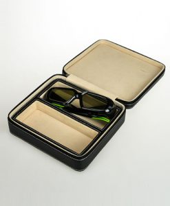 Leather Glasses Box-2GL-B-open | Zoser