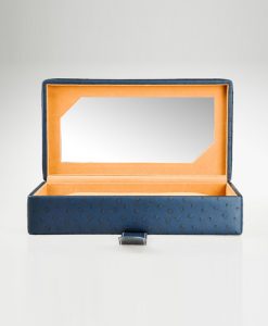 Leather Glasses Box-PG206-BL-open1 | Zoser