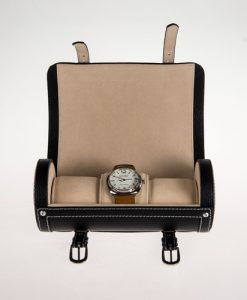 Leather Watch Box-3W-SP-B-open1 | Zoser