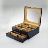 Wooden Glasses Box-G012TC1-open-Zoser