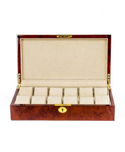 Wooden Watch Box-803-12DBC-open1 | Zoser