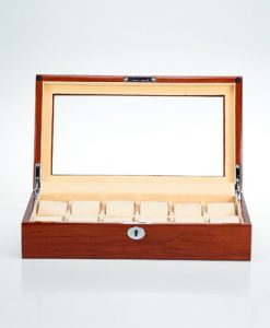 Wooden Watch Box-804-12RWC-open1 | Zoser